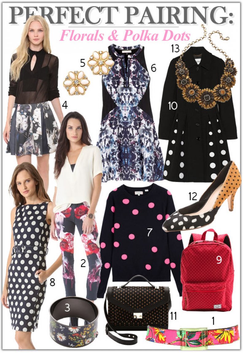 Perfect Pairing: Florals and Polka Dots