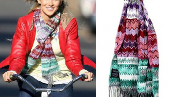 Stephanie Pratt Style! Tolani’s Zig Zag Scarf!