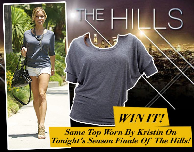 WIN IT! Same Top Worn By Kristin On Tonight's Season Finale Of The Hills!