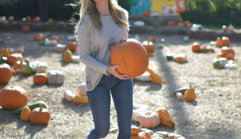 What Celebrities Wear to a Pumpkin Patch