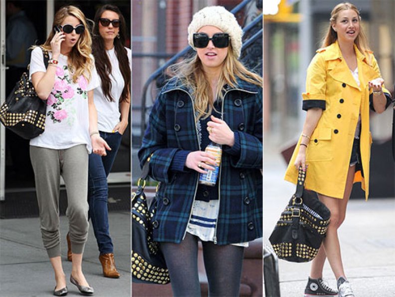 Whitney Port Style! She Loves Her Rebecca Minkoff Stud Devote Hobo!