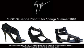 SHOP Giuseppe Zanotti for Sprin/Summer 2010 At ZOE.com!