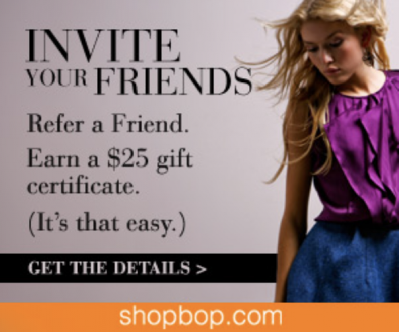 Celebrity Style Steals & Deals! Shopbop's Referral Program