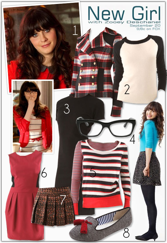 Zooey Deschanel New Girl Style Celebrity Style Guide