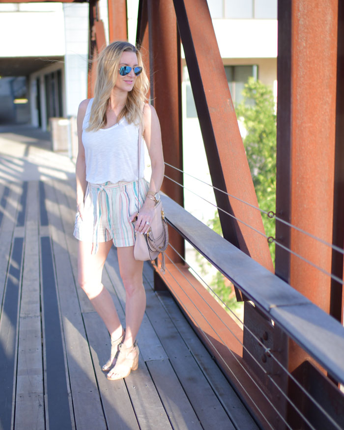 Splendid La Paz Striped Shorts