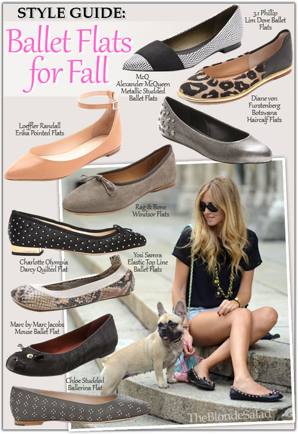 Style Guide Ballet Flats for Fall Celebrity Style Guide