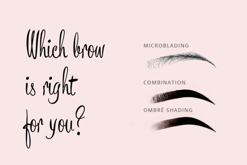 types of brow shading